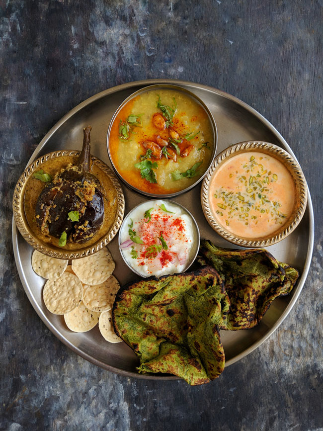 Everyday Indian Thali Meal Idea