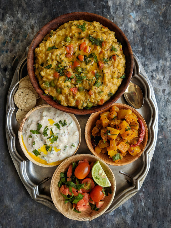 Everyday Indian Thali Meal Idea