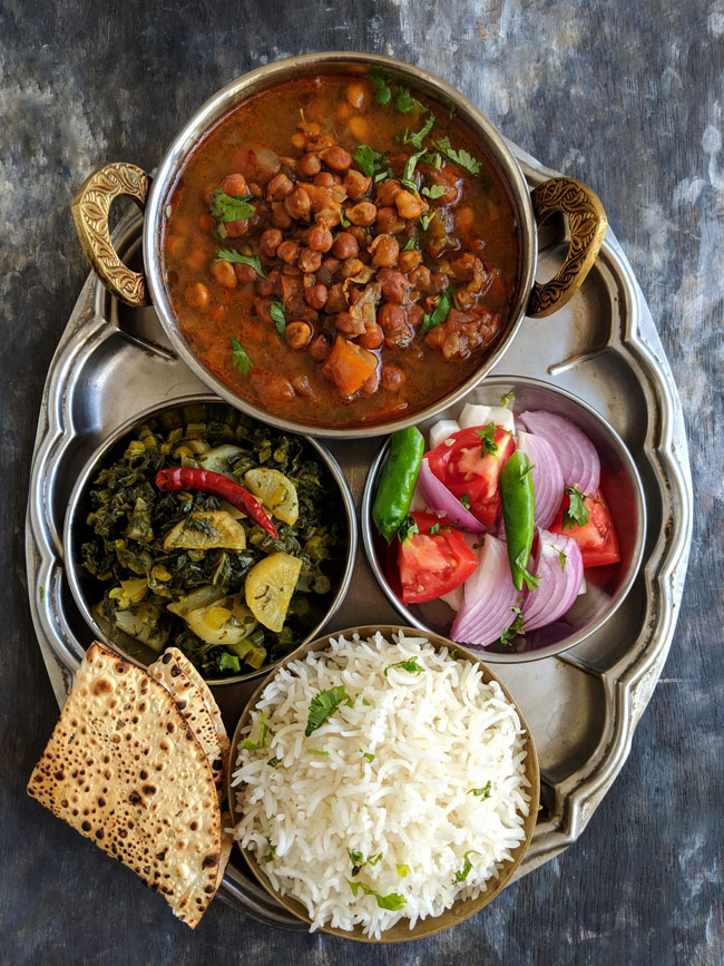 Everyday Indian Thali Meal Idea