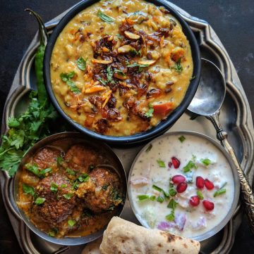 Everyday Indian Thali Meal Idea