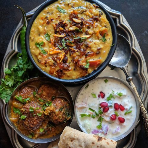 Everyday Indian Thali Meal Idea