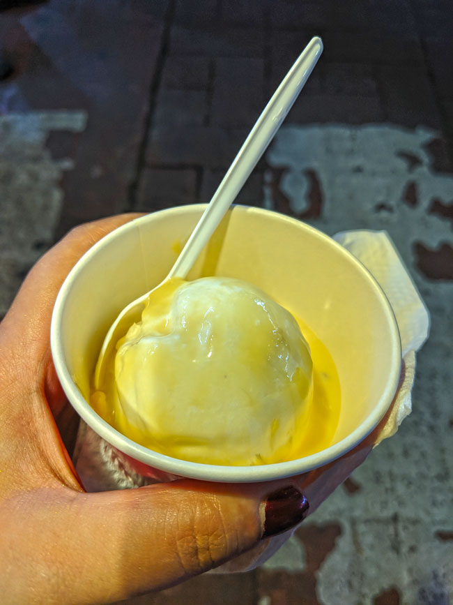 Durian Ice Cream at Jalan Alor