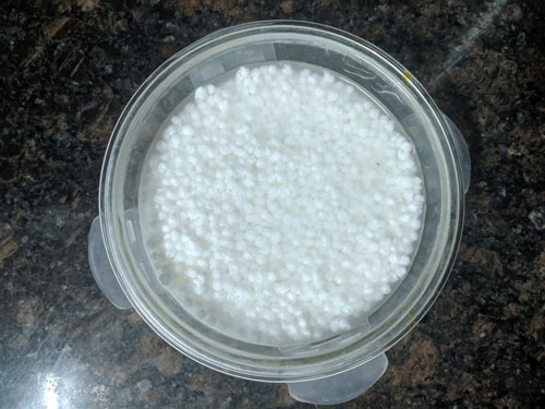 pulao prepared alongside tapioca or sago pearls Sabudana Khichdi Recipe