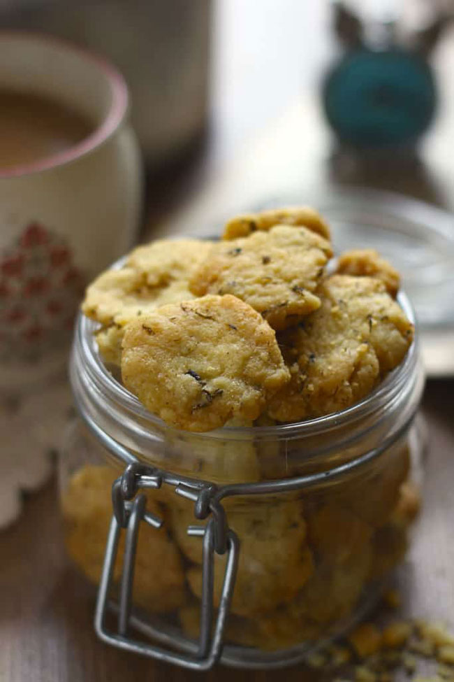 Mathri is a crispy, flaky, savory Indian teatime snack.