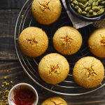 Nankhatai is an eggless, traditional Indian shortbread cookies prepared with ghee and gram flour.