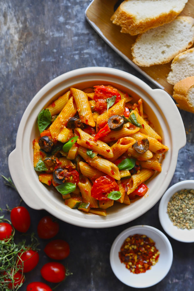 Tomato Sauce Pasta is a classic pasta recipe bursting with flavors of homemade tomato sauce.