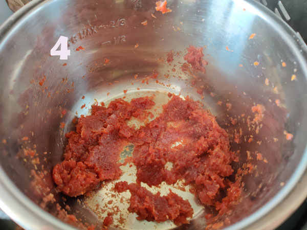 Carrot Halwa Cooking In An Instant Pot