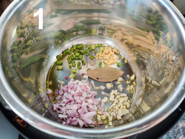 Instant Pot Lentil Soup Cooking Steps