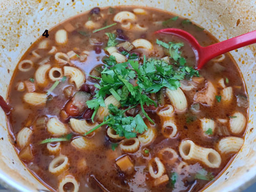 Pasta Soup Cooking Steps