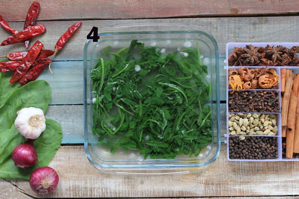 Spinach Leaves Blanched