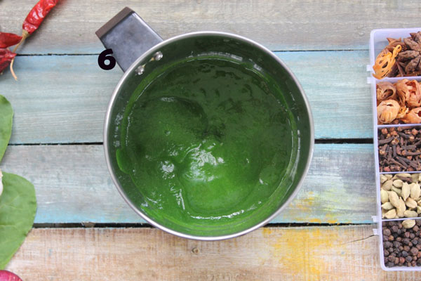 Spinach Puree In A Mixer