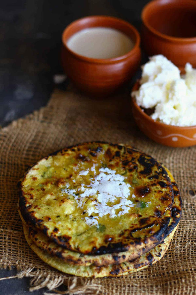 Missa Paratha With White Butter