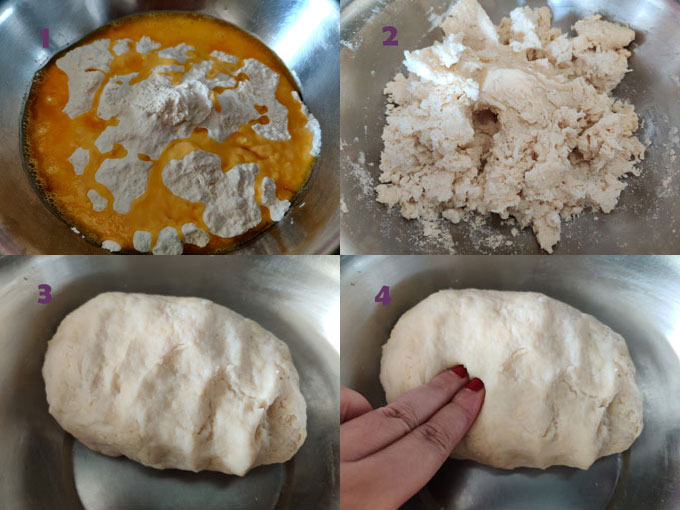 Stpe-by-Step Dough Making For Ghujia