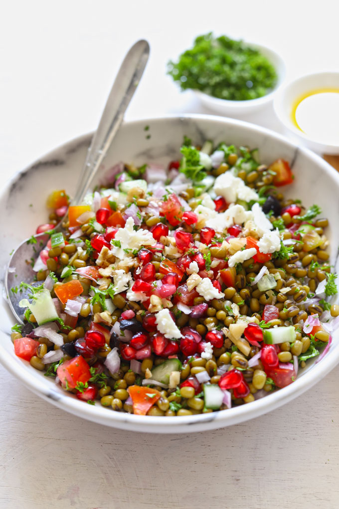 Lentil Salad Recipe (Gluten Free Salad) - Fun FOOD Frolic