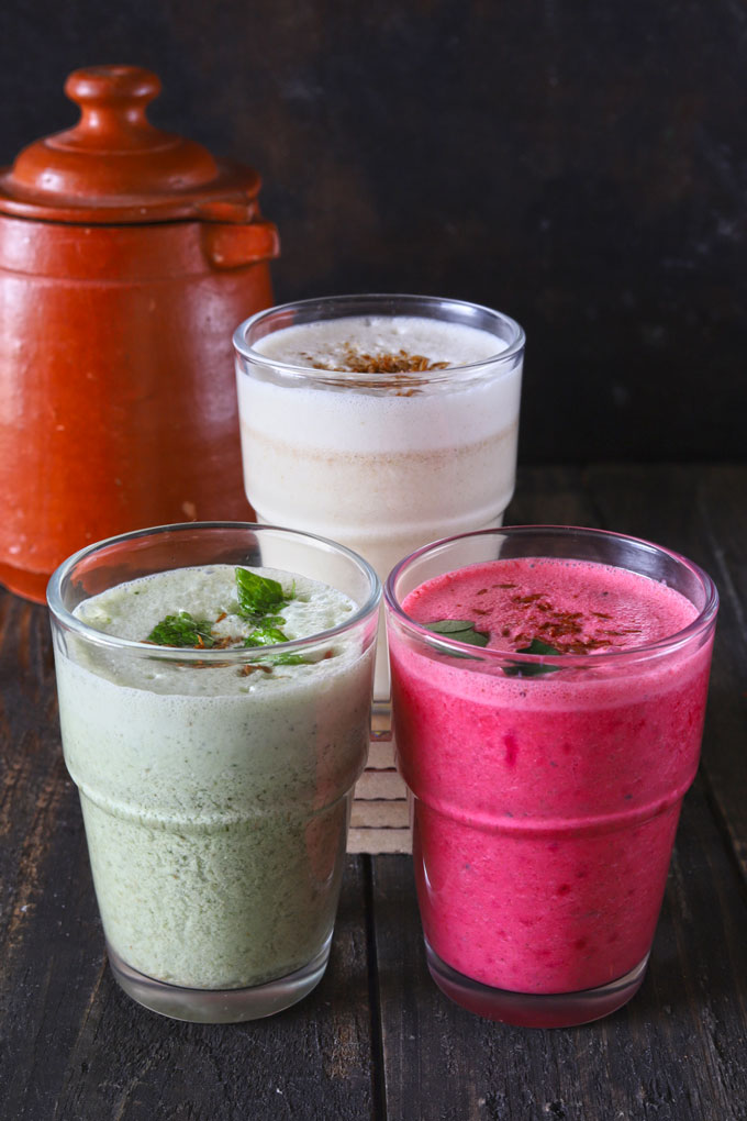 Indian Spiced Buttermilk in 3 Flavors