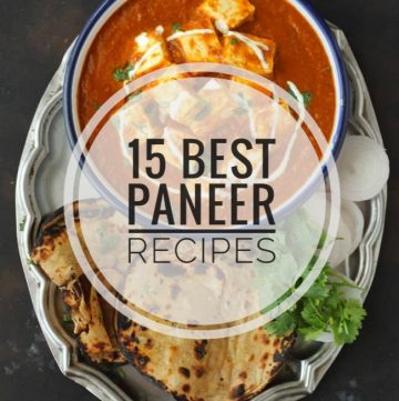 Collage of paneer recipes