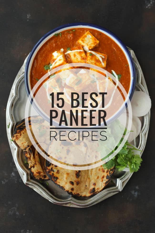 Collage of paneer recipes