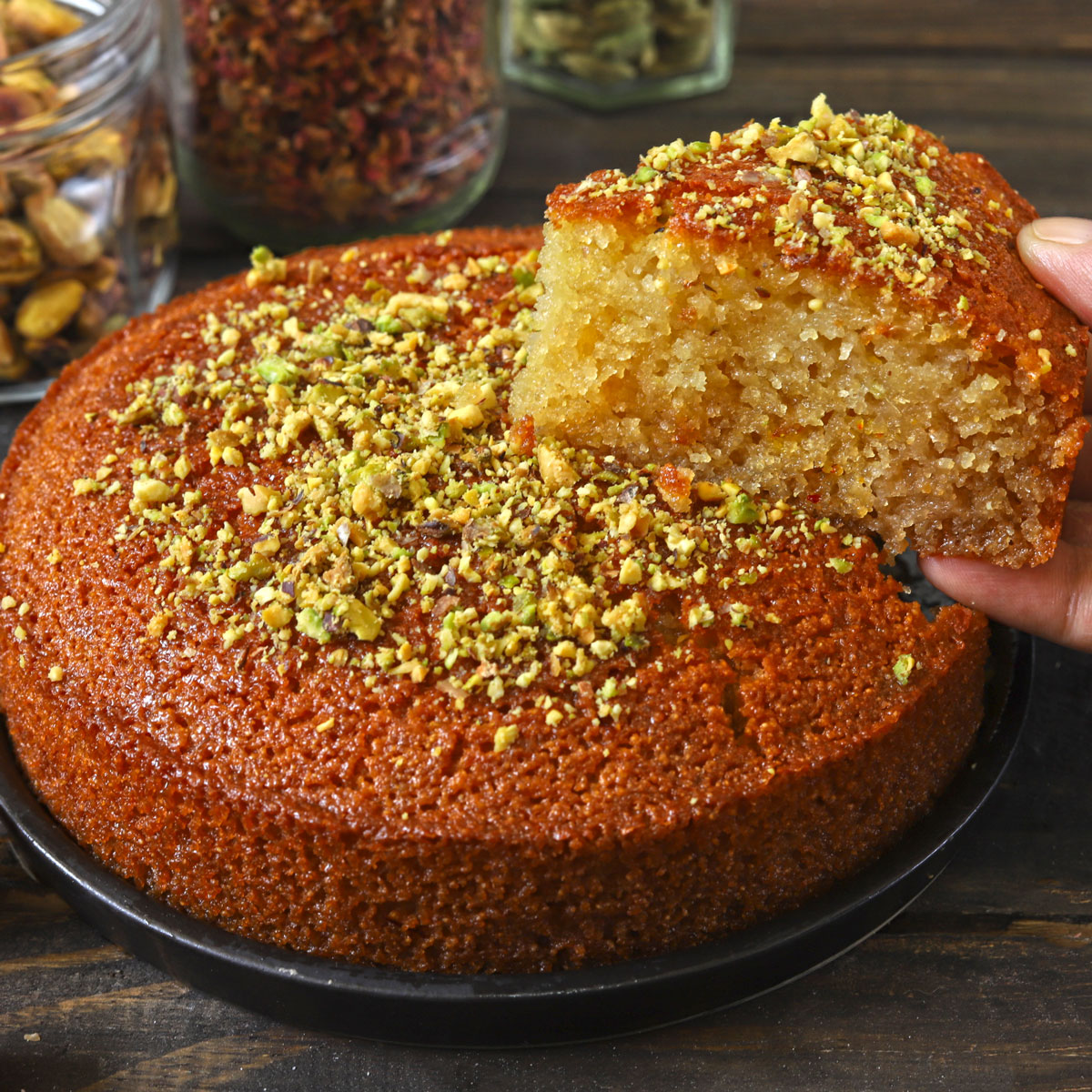 Greek Semolina Cake Recipe by Auntie Loulla l Honest Mum