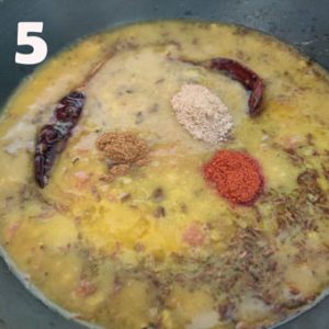 panchmel dal cooking steps