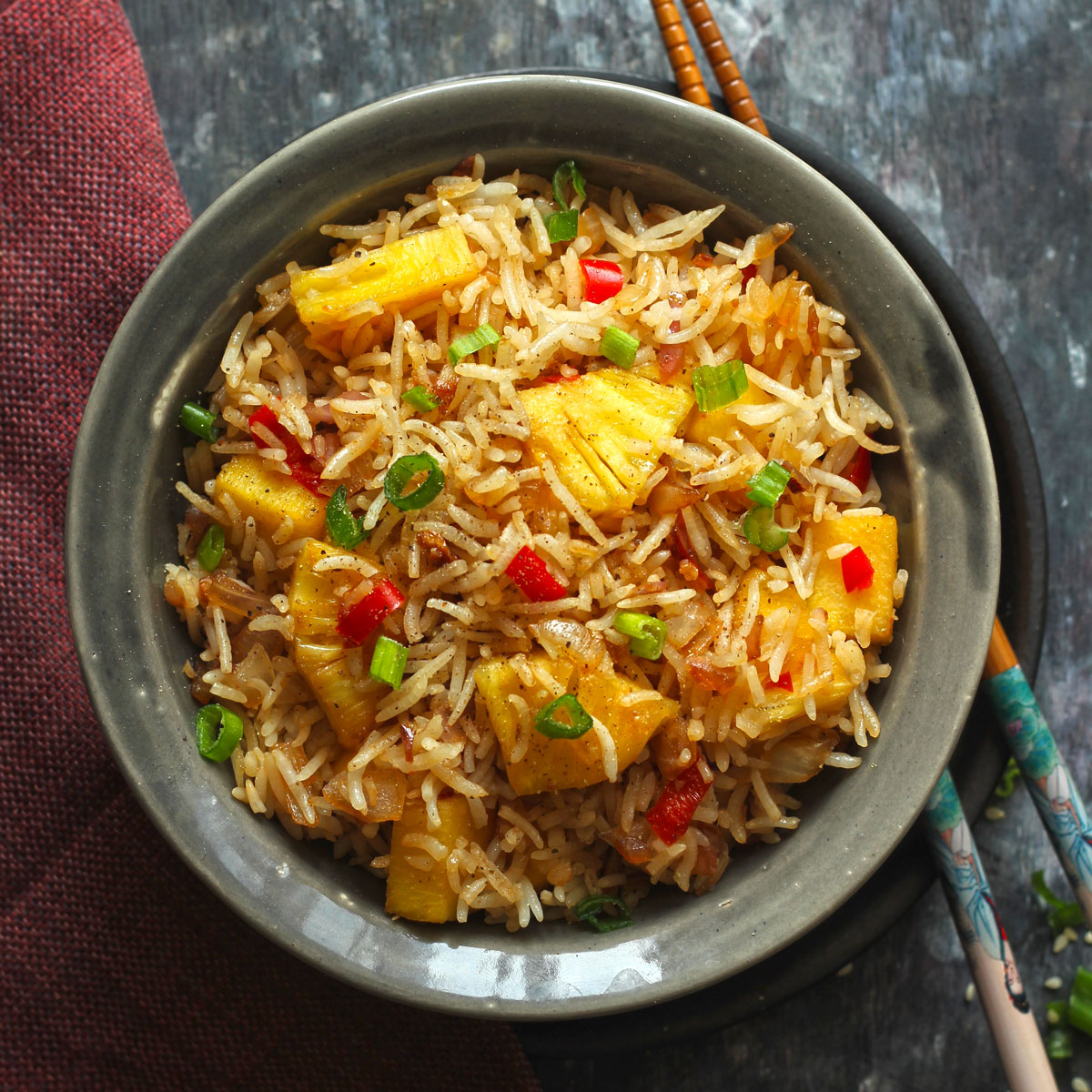 Pineapple Fried Rice (Video Recipe) Fun FOOD Frolic