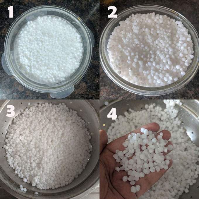 how to soak sabudana