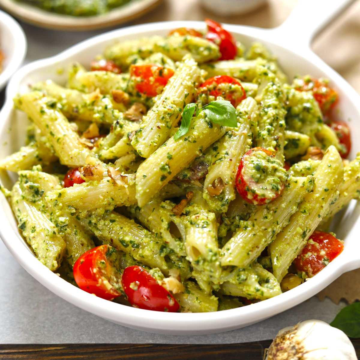 Basil Pesto Pasta Recipe - How To Avoid Black Pesto - Fun FOOD Frolic