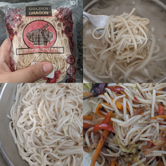 hakka noodles boiling steps