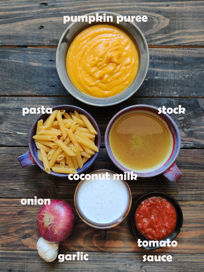 Ingredients For Pumpkin Sauce Pasta