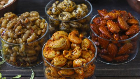 Roasted Nuts Recipe (4 Flavour Nuts) - Fun FOOD Frolic