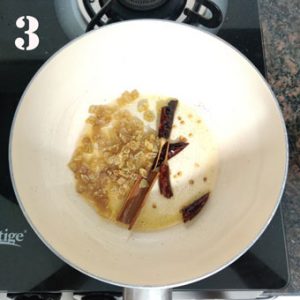 cooking steps of apple raisin chutney