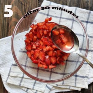 strawberry jam making process