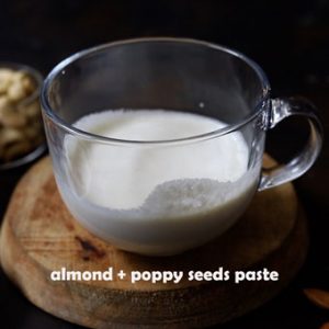 white poppy seeds and almond paste