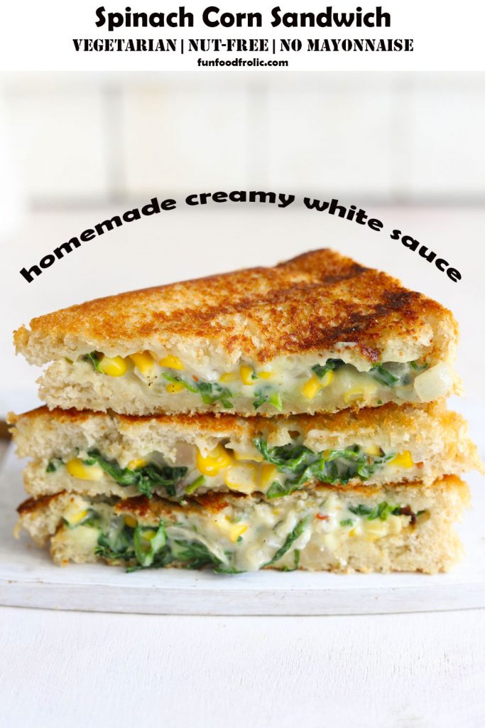 Spinach Corn Sandwich