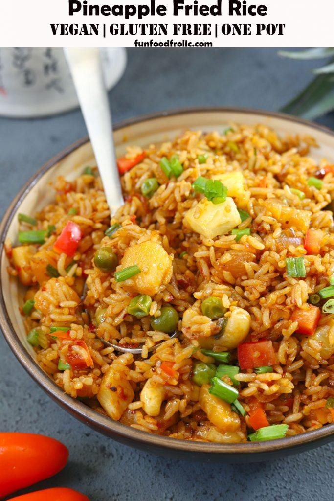 Vegetarian Pineapple Fried Rice