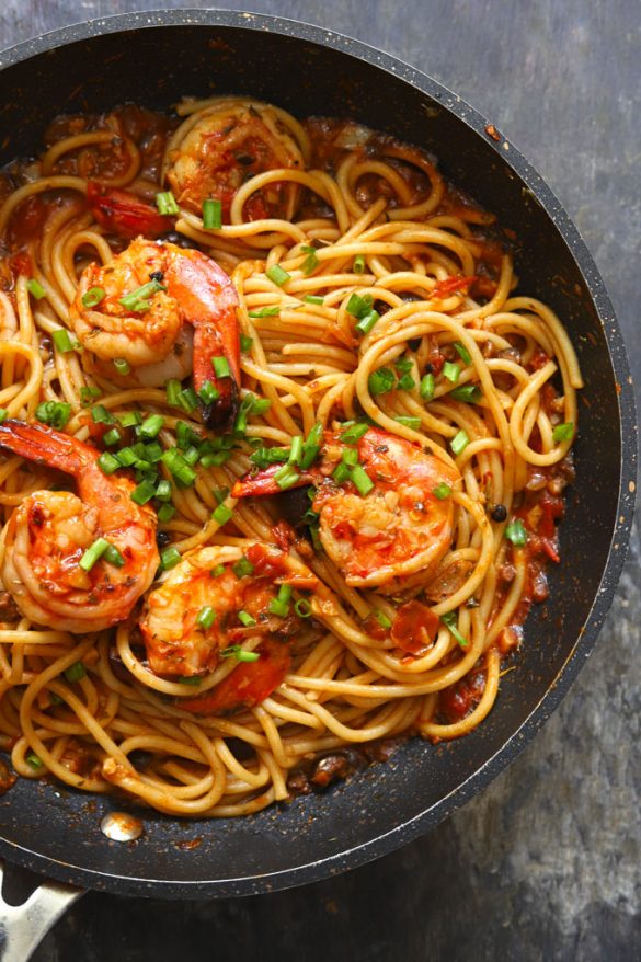 Red Sauce Spaghetti Recipe With Shrimp Fun FOOD Frolic