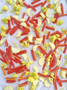 dehydrating vegetables for making pickle