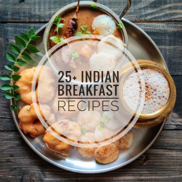 collage of Indian breakfast recipes
