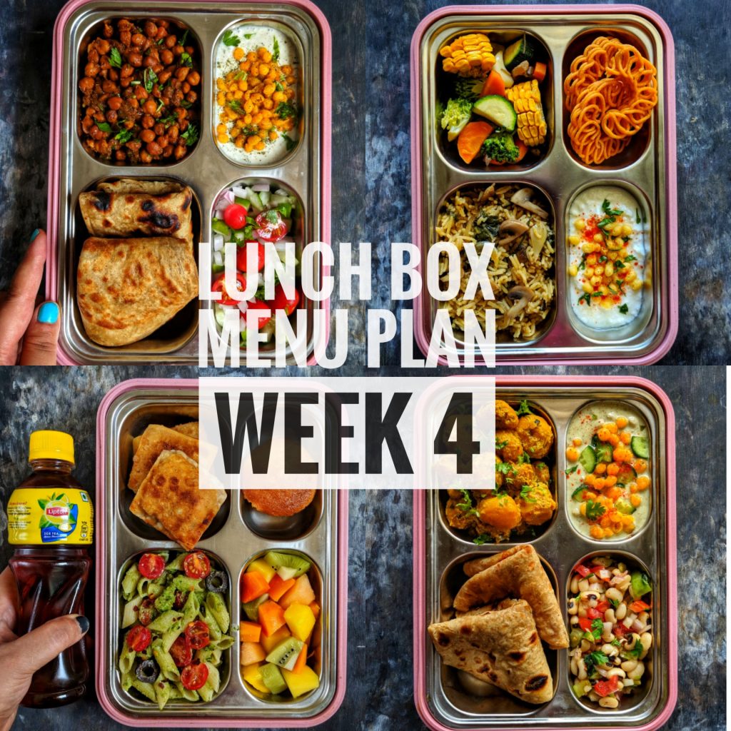 Lunch Box Menu Week 4