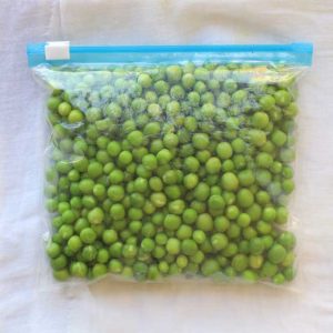 freezing green peas