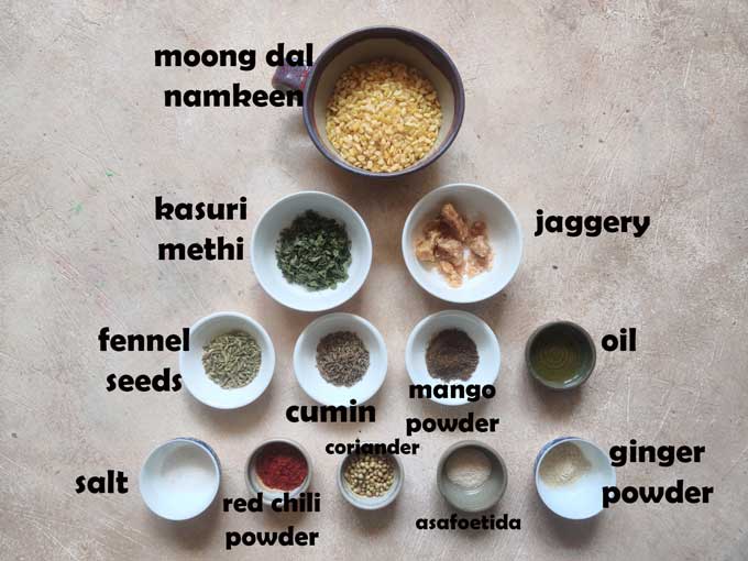 Dal Kachori Ingredients