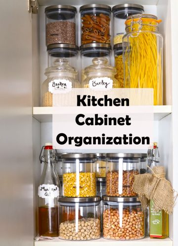 kitchen cabinet organization