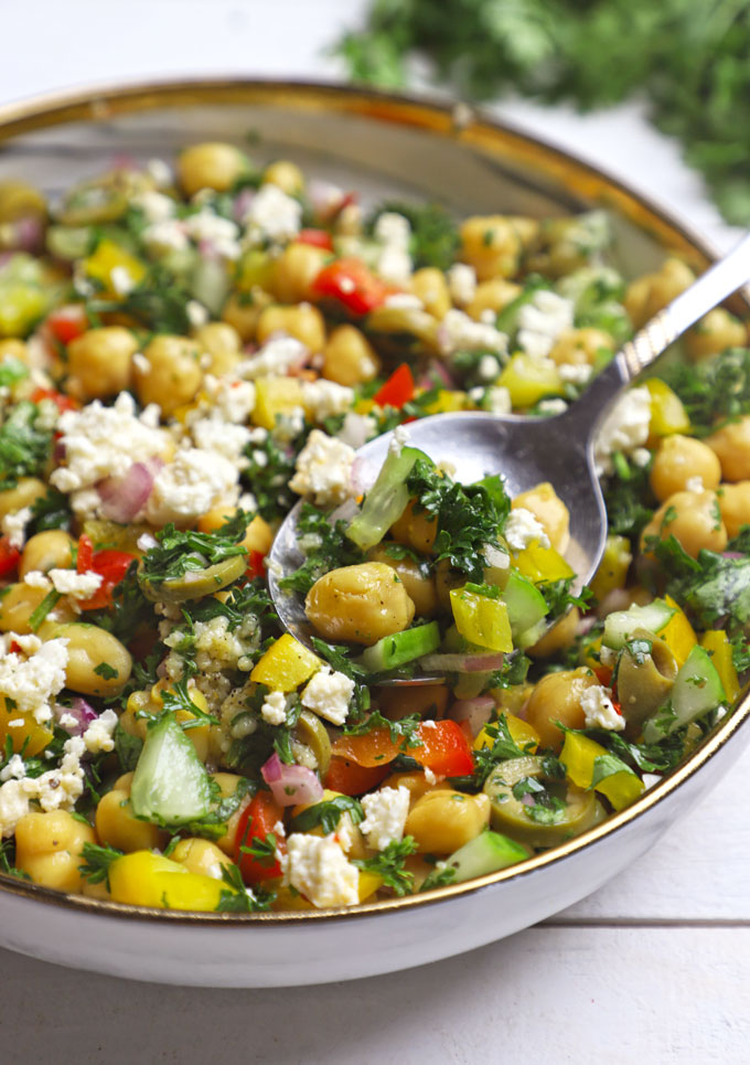 Chickpea Salad Recipe - Fun FOOD Frolic