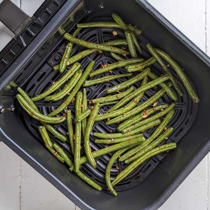 green beans in an air fryer
