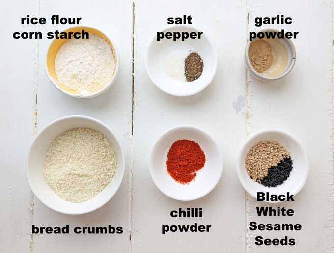 ingredients for coating tofu