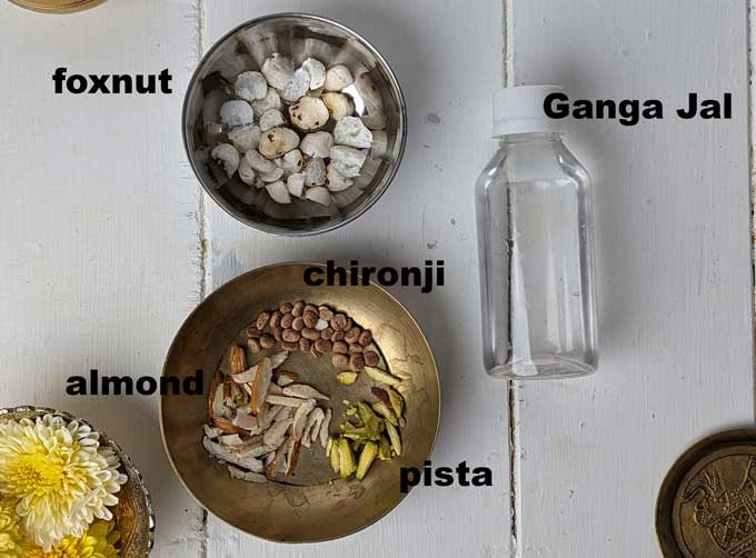 ingredients for making charnamrut