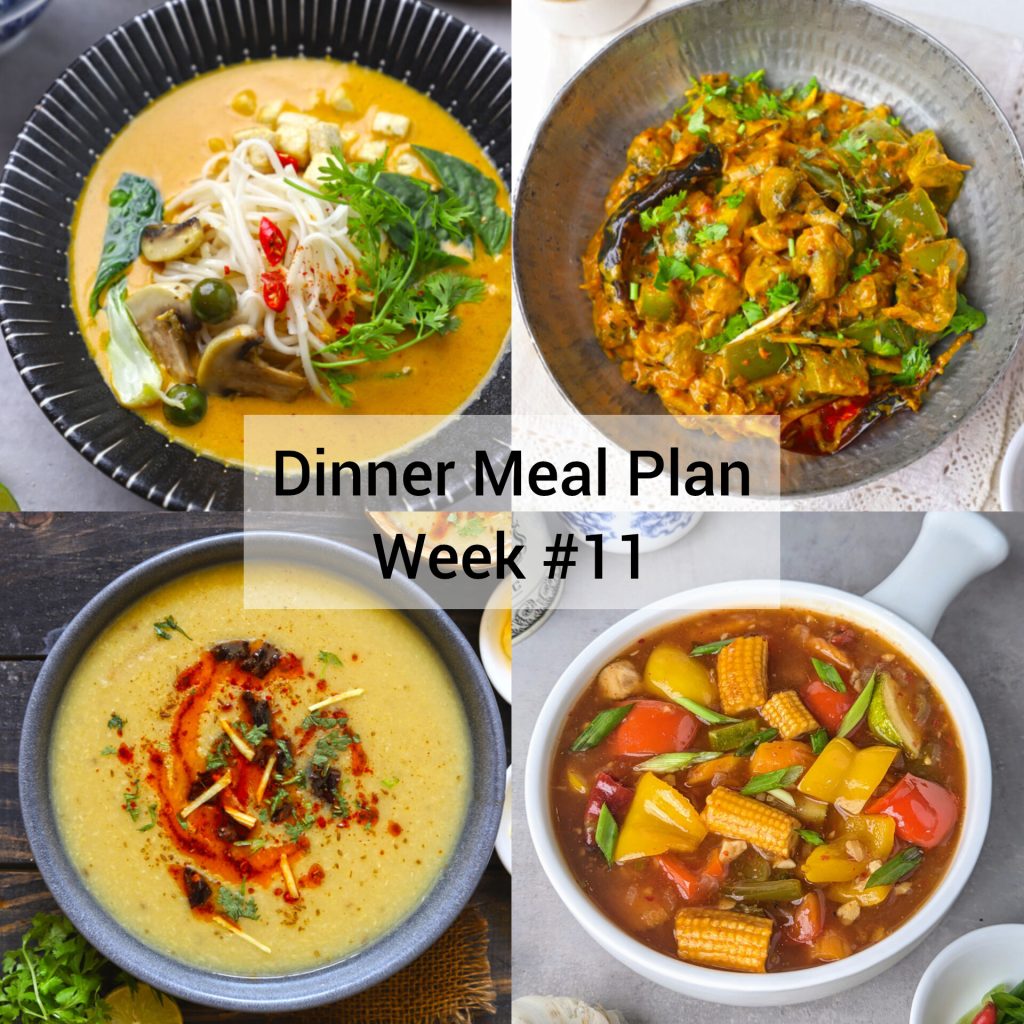 Get organized with our weekly dinner meal plan featuring 5 easy, healthy, and tasty recipes for the family.