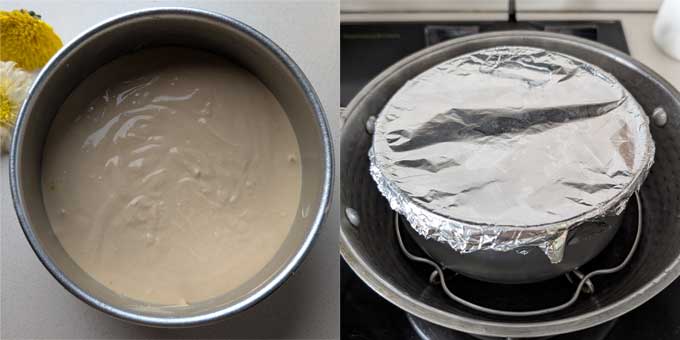 collage of making sugar free bhapa doi