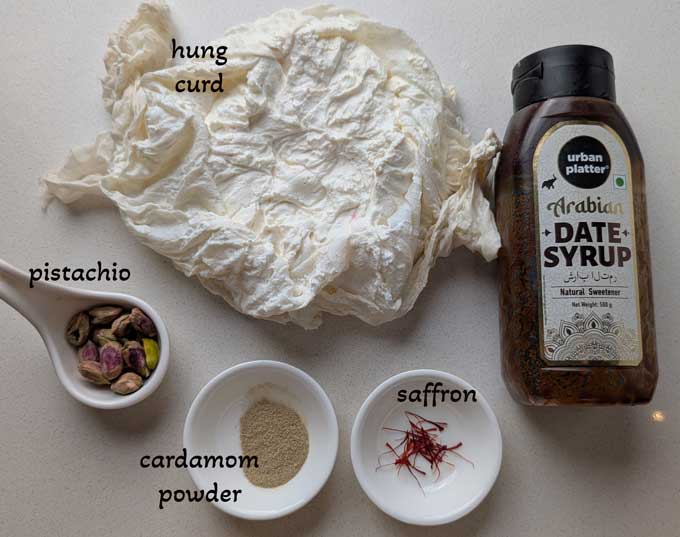 ingredients for sugar free bhapa doi