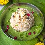 side close up shot of samak rice upma for Navratri
