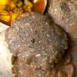 side close up shot of kuttu ki puri in a thali - 9